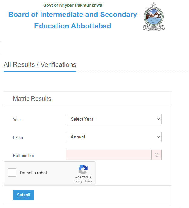 10th Class Result 2023 BISE Abbottabad Board 2023