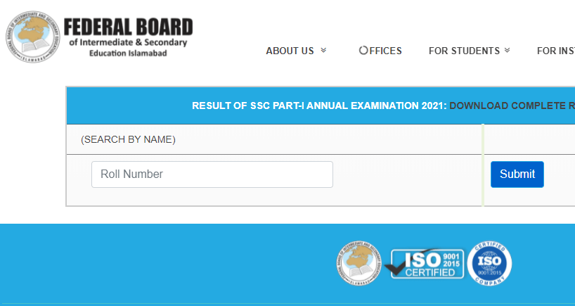 9th Class Result 2022 BISE Federal Board
